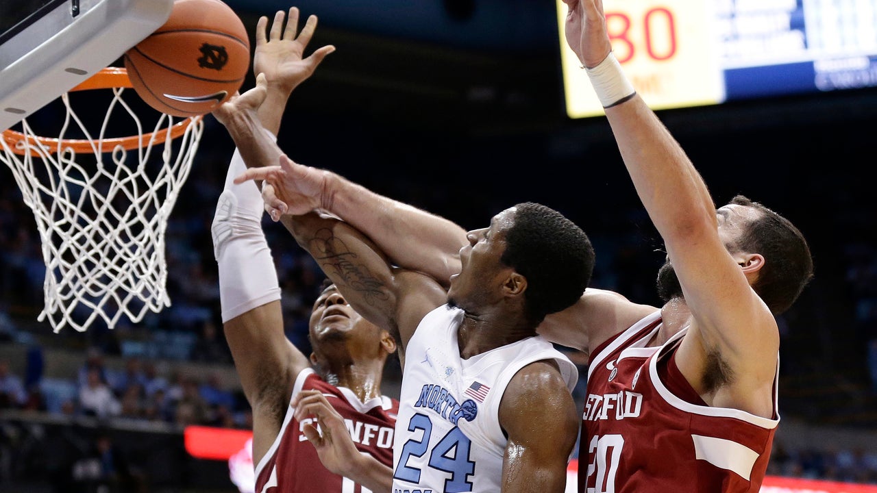 No. 7 North Carolina beats Stanford 90-72 in 1st home game